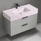 Pink Sink Bathroom Vanity, 40